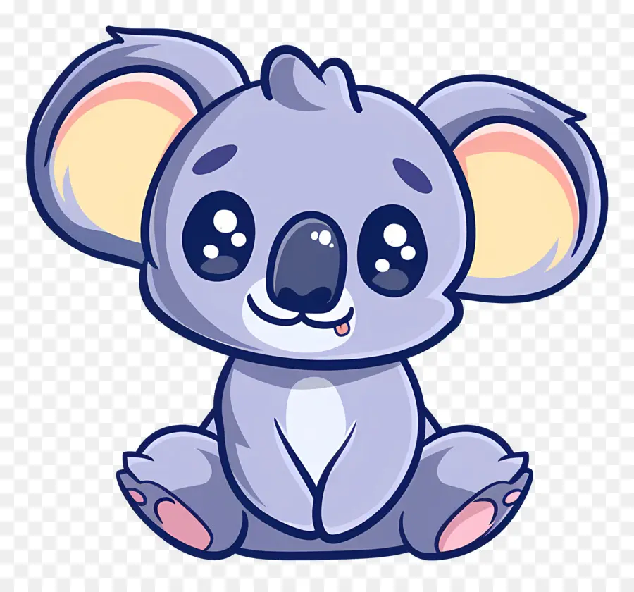 Sevimli Koala，Mavi Koala PNG