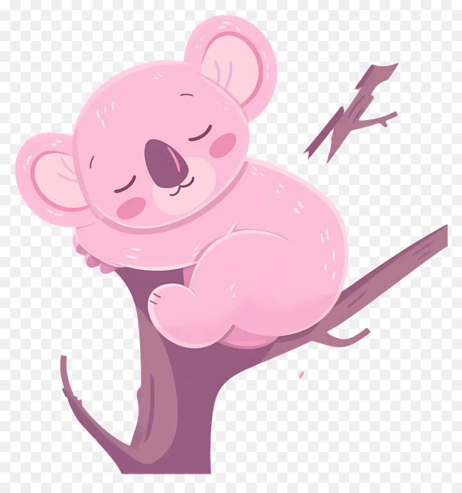 Sevimli Koala，Pembe Koala PNG