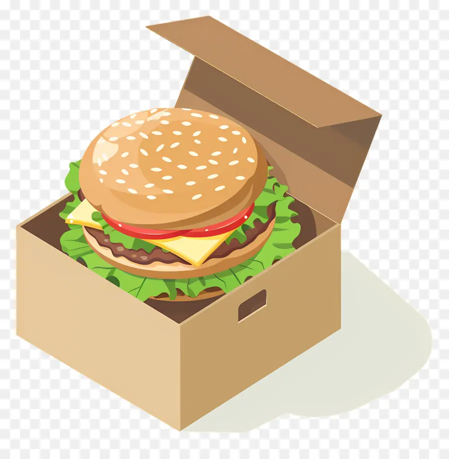 Dana Burger，Burger Kutusu PNG