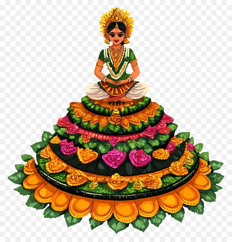 Batukamma，Renkli Bebek PNG