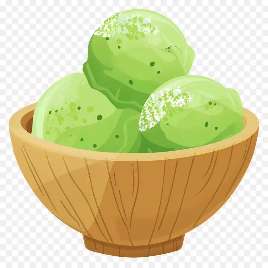 Matcha Dondurması，Yeşil Dondurma PNG