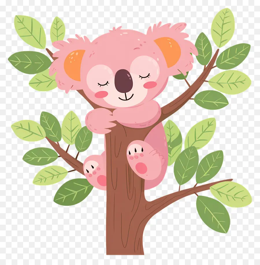 Sevimli Koala，Pembe Koala PNG