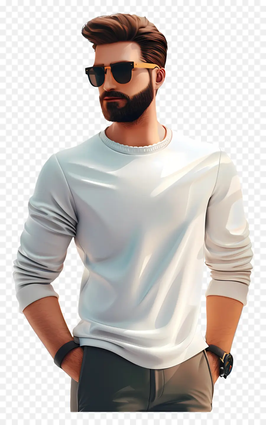 Havalı Adam，şık Adam PNG