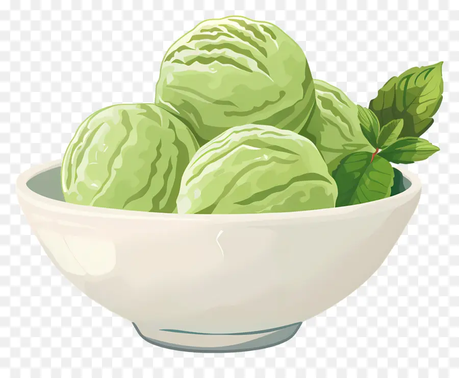 Matcha Dondurması，Yeşil Dondurma PNG