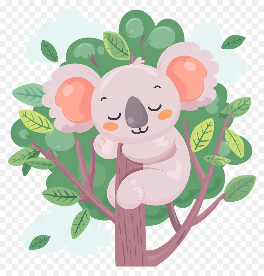 Sevimli Koala，Ağaçtaki Koala PNG