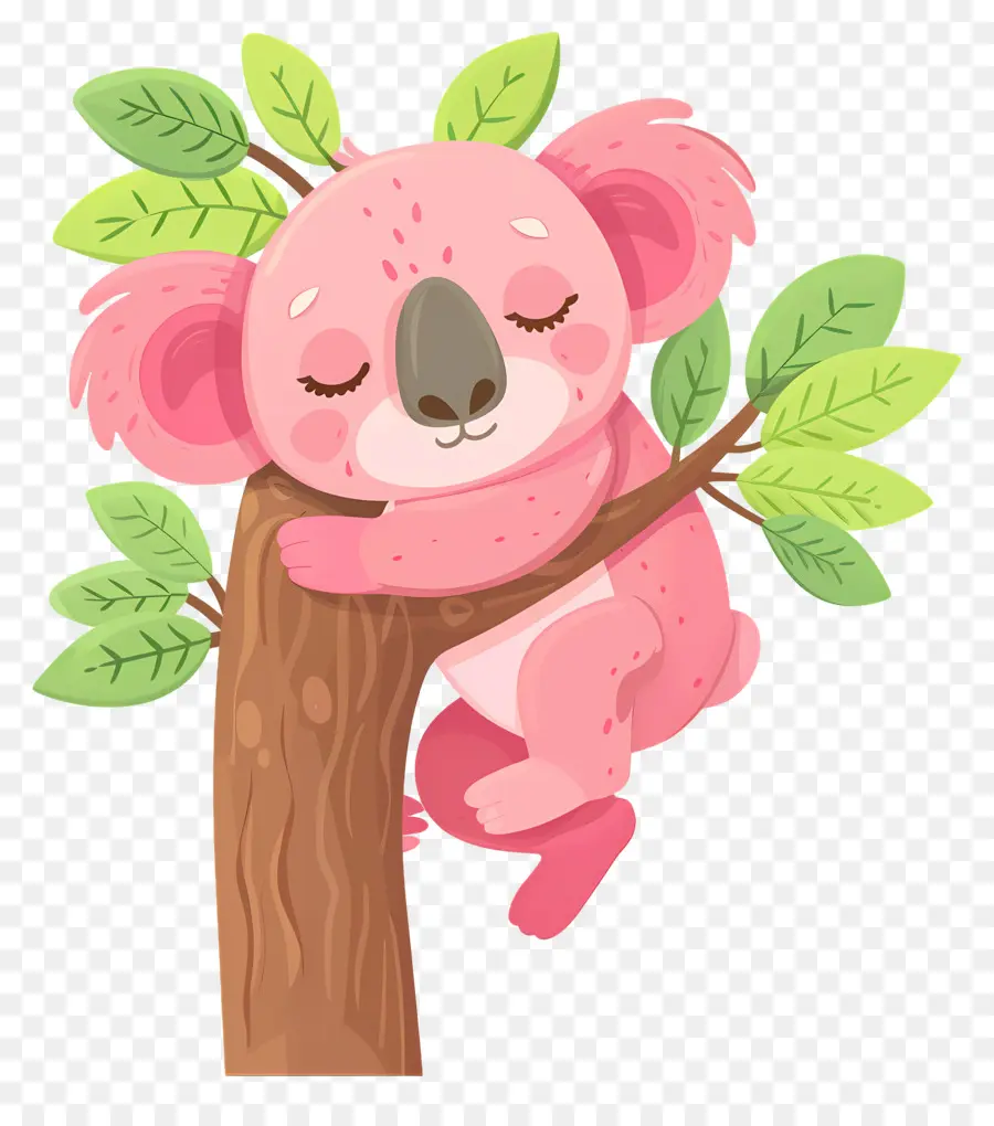 Sevimli Koala，Ağaçtaki Koala PNG