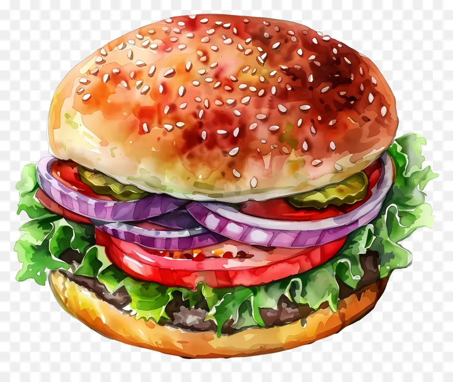 Suluboya Burger，Hamburger PNG