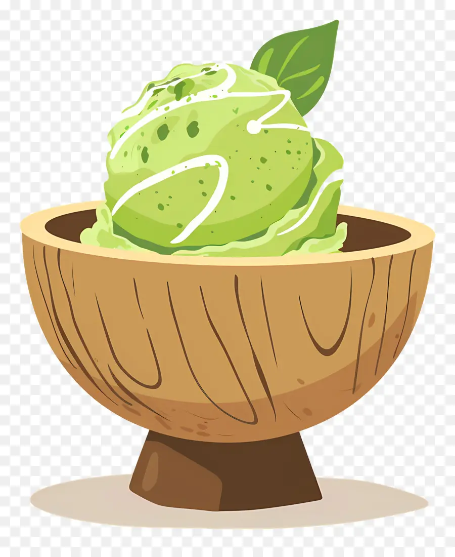 Matcha Dondurması，Yeşil Dondurma PNG