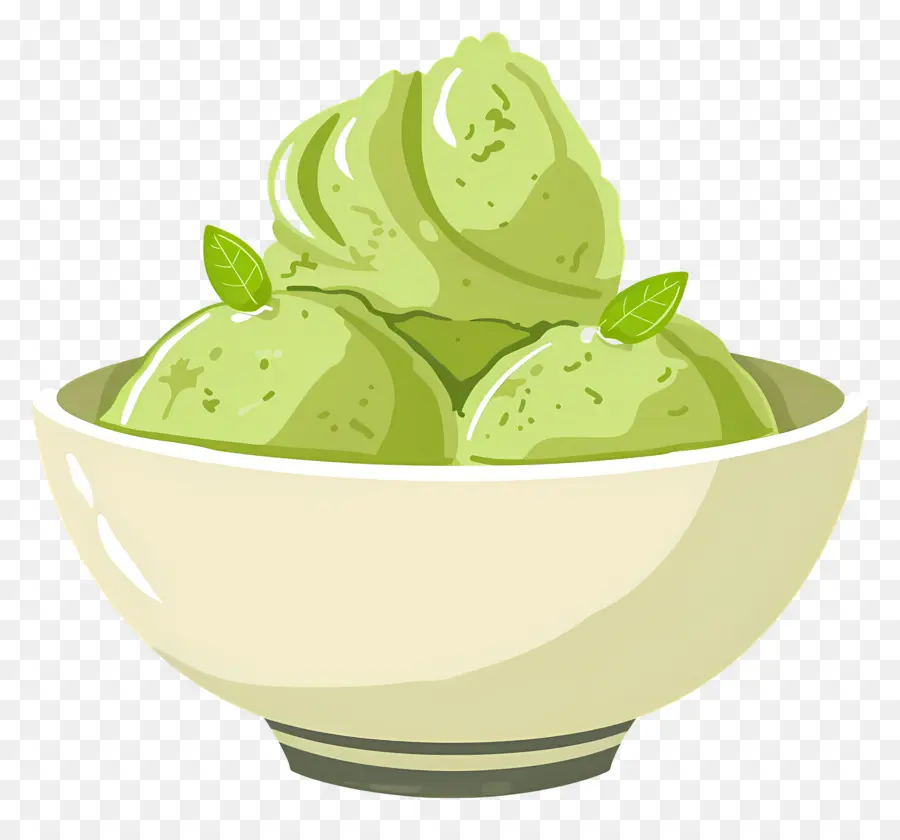 Matcha Dondurması，Yeşil Dondurma PNG