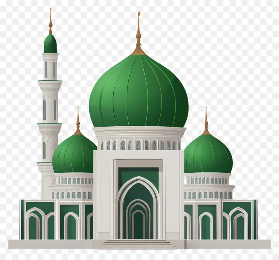 Medine，Yeşil Kubbeli Cami PNG