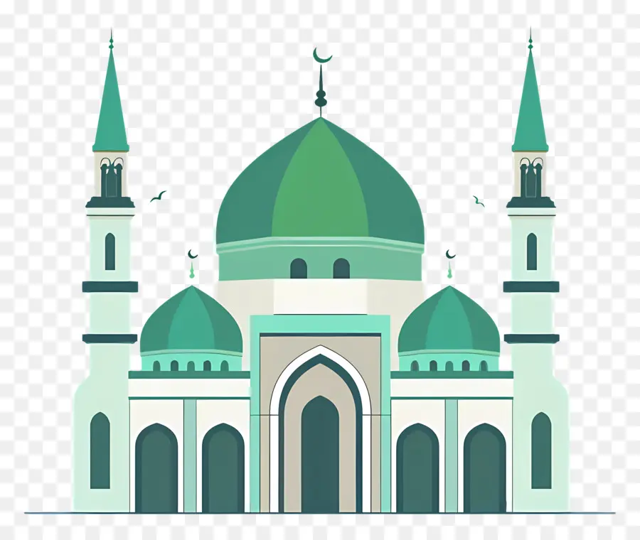 Medine，Yeşil Kubbeli Cami PNG