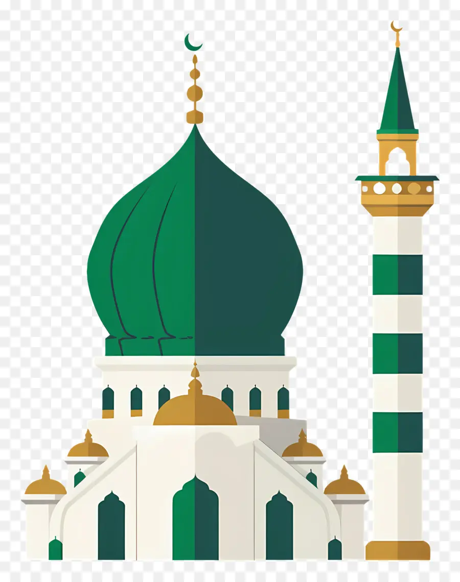 Medine，Yeşil Kubbeli Cami PNG