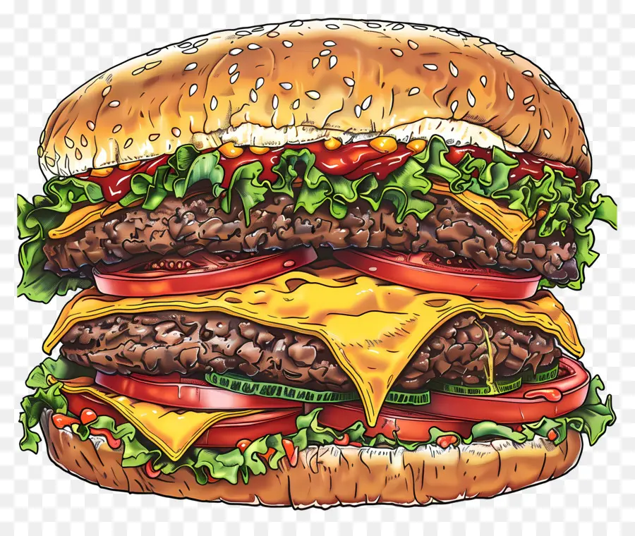 Dana Burger，Cheeseburger PNG