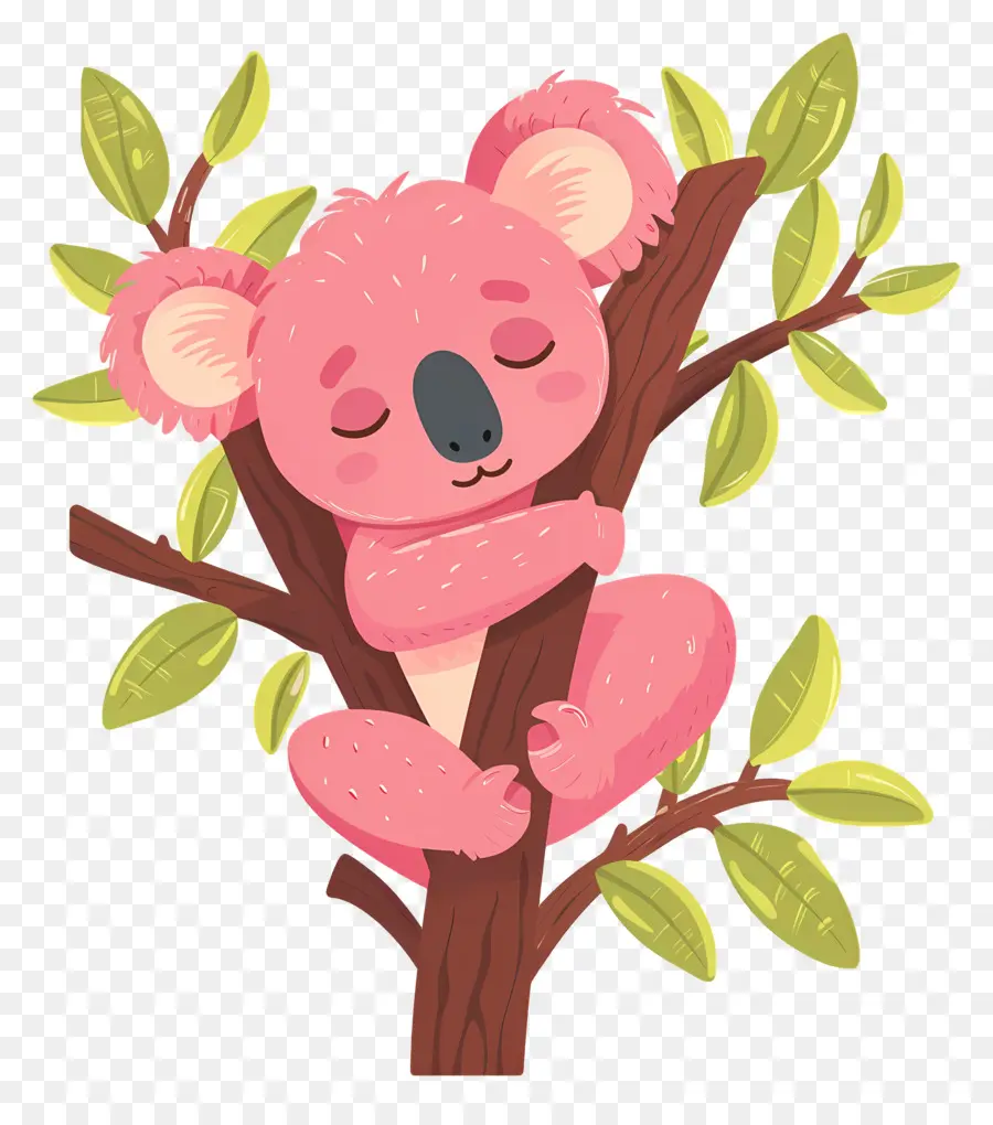 Sevimli Koala，Pembe Koala PNG