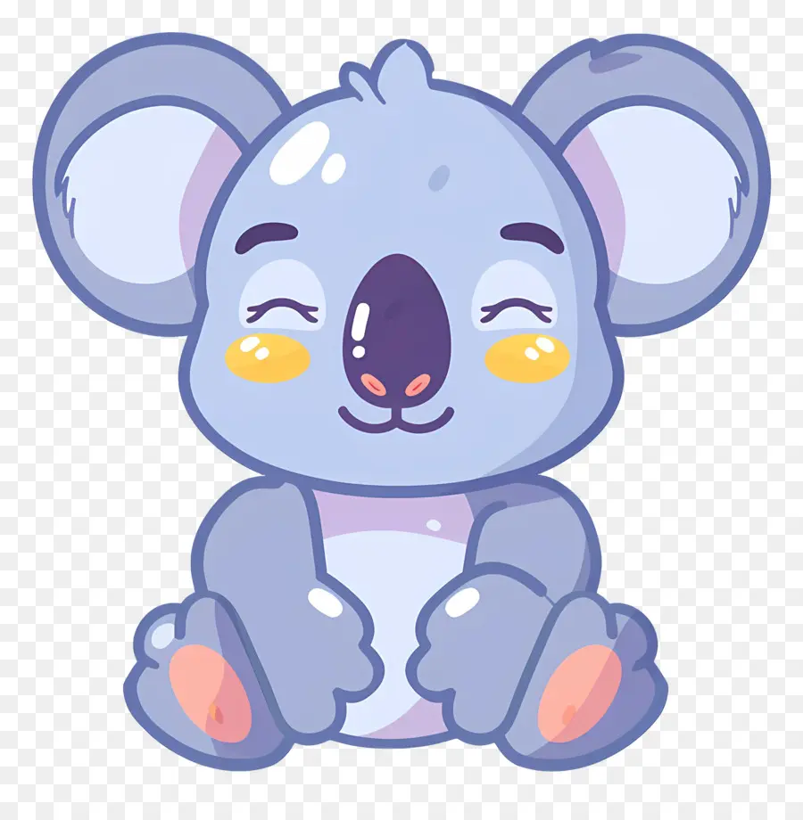 Sevimli Koala，Mavi Koala PNG