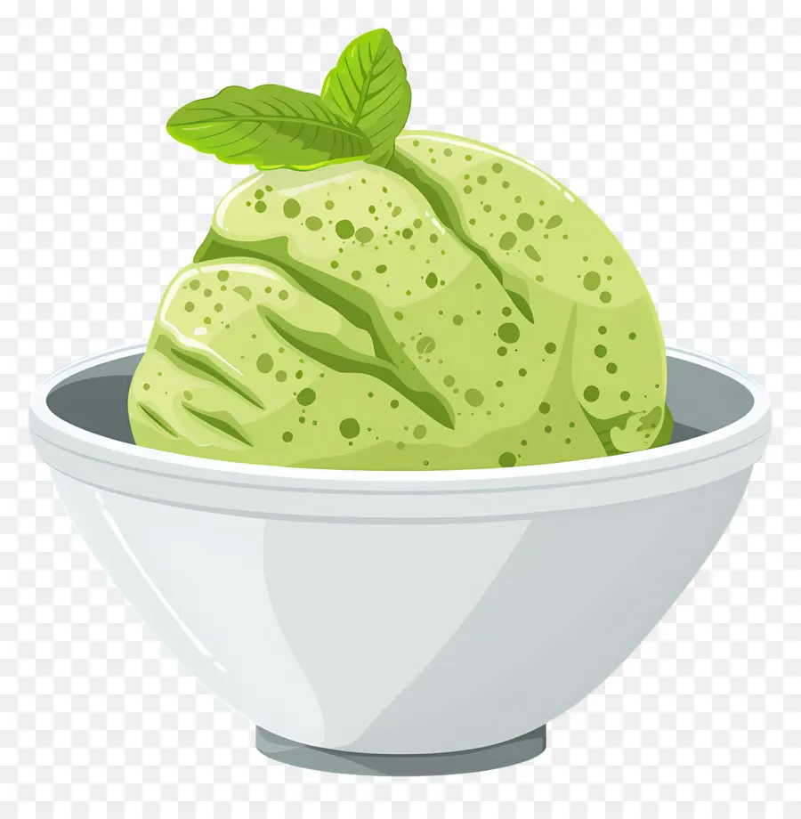 Matcha Dondurması，Yeşil Dondurma PNG