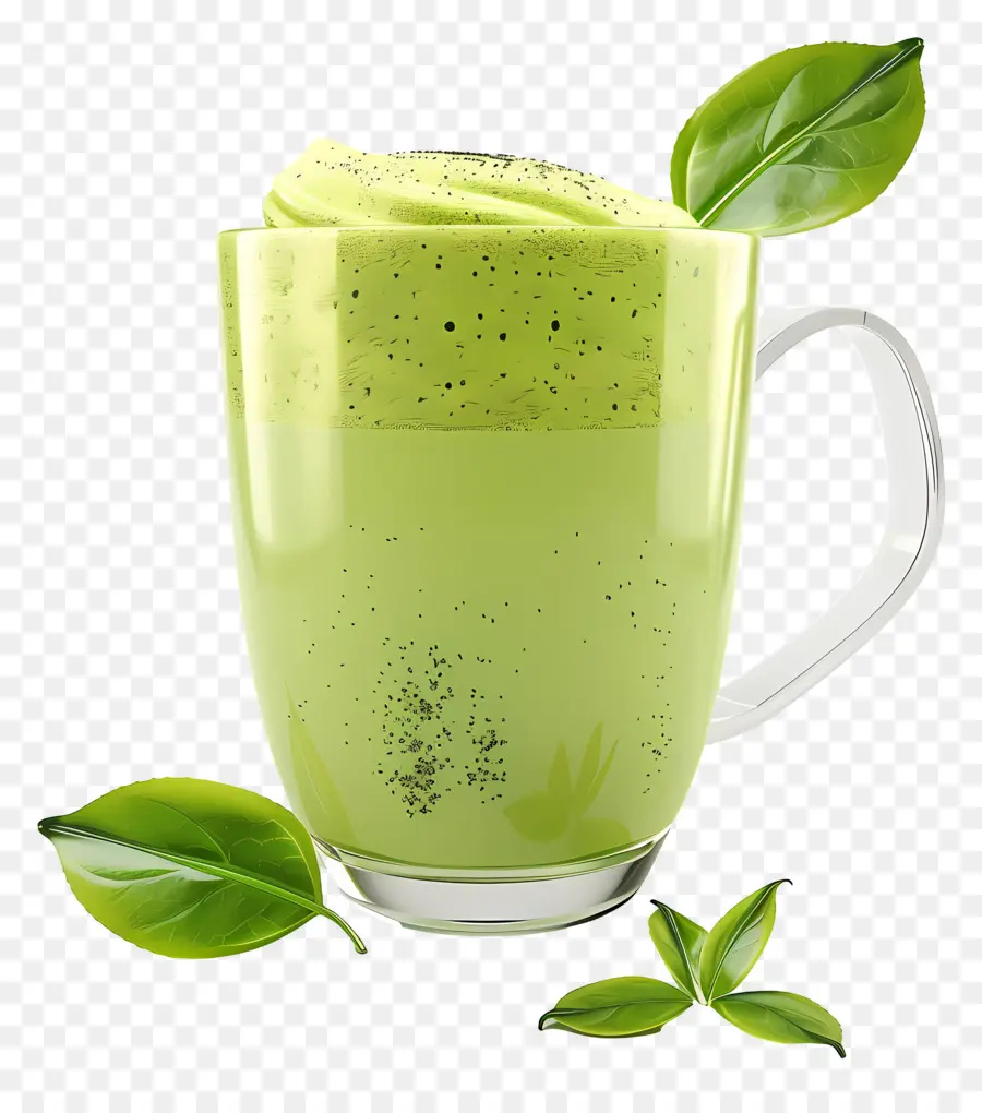 Matcha Yeşil Çay，Yeşil Smoothie PNG