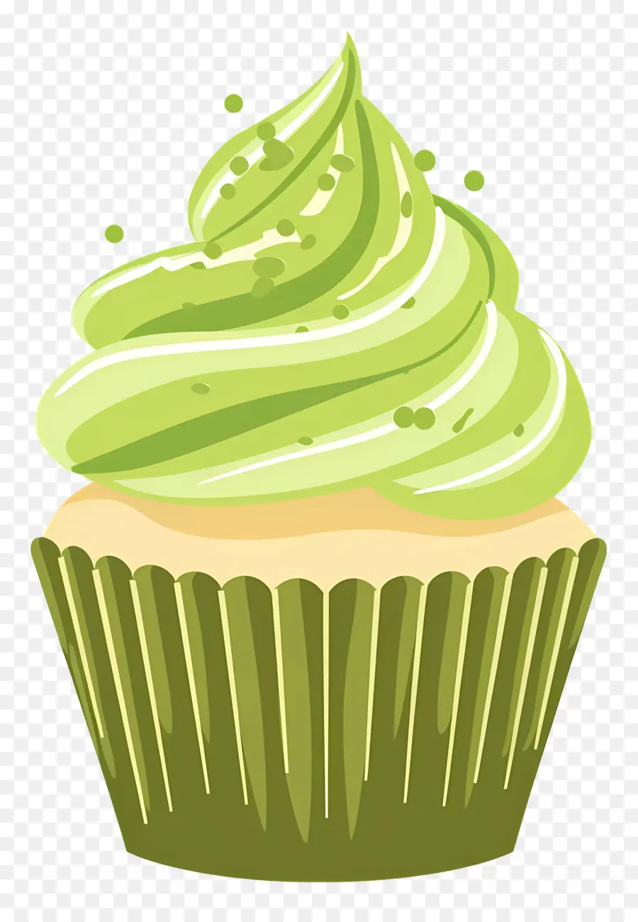 Matcha Cupcake，Yeşil Kek PNG