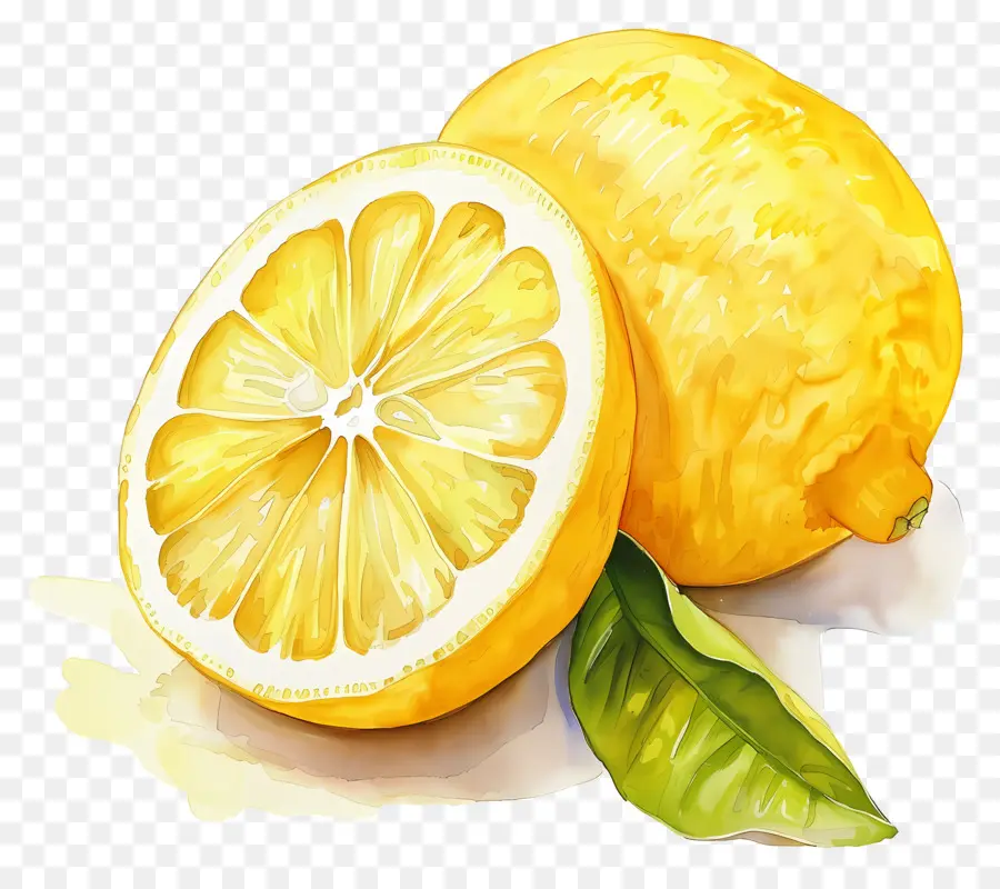 Suluboya Limon，Limon Dilimi PNG