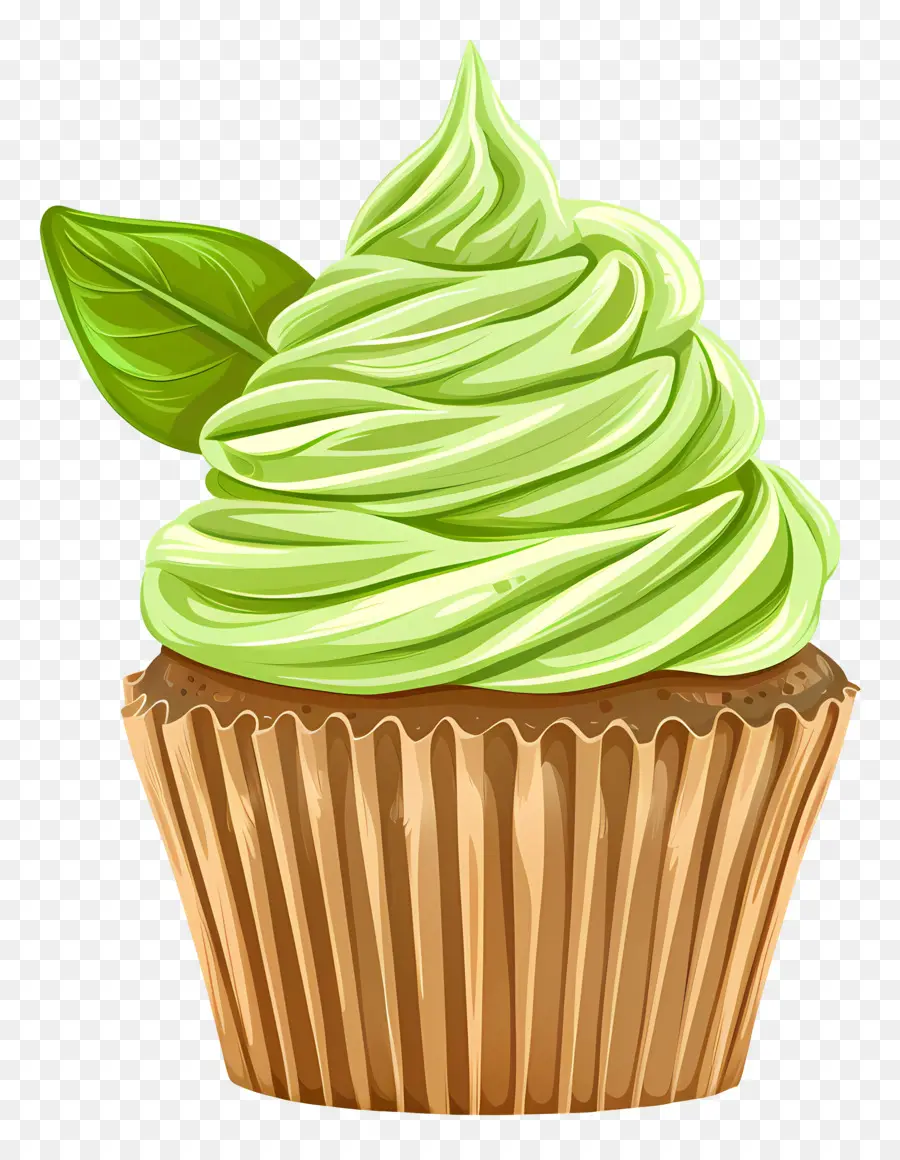 Matcha Cupcake，Kek PNG