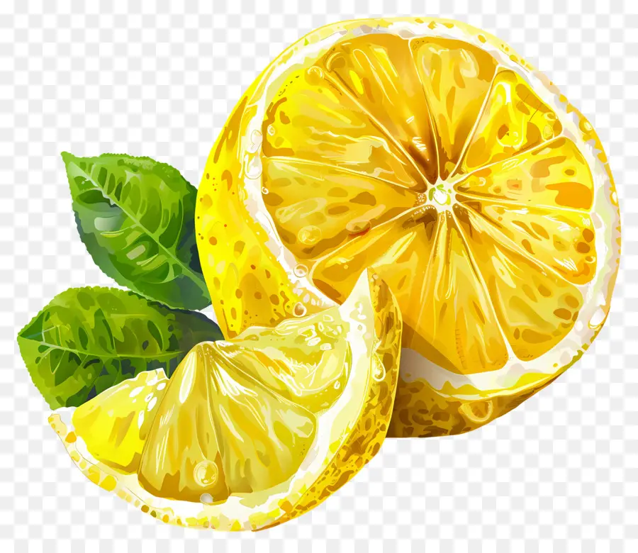 Suluboya Limon，Limonlar PNG