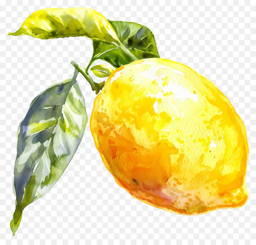 Suluboya Limon，Tek Limon PNG