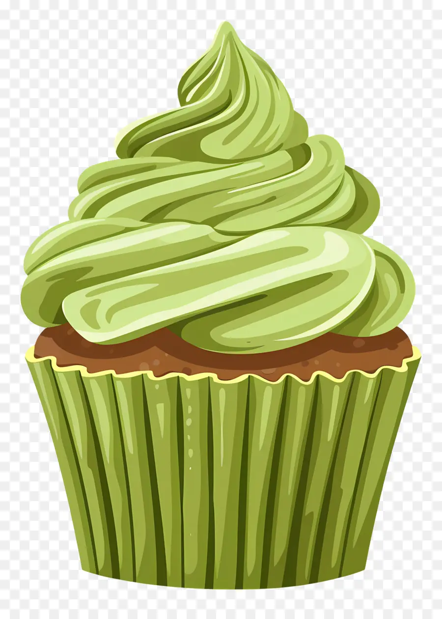 Matcha Cupcake，Kek PNG