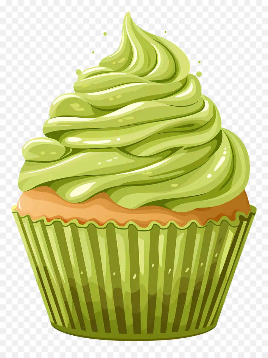 Matcha Cupcake，Kek PNG