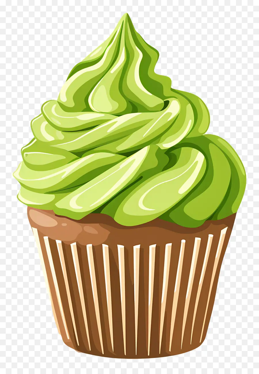 Matcha Cupcake，Kek PNG