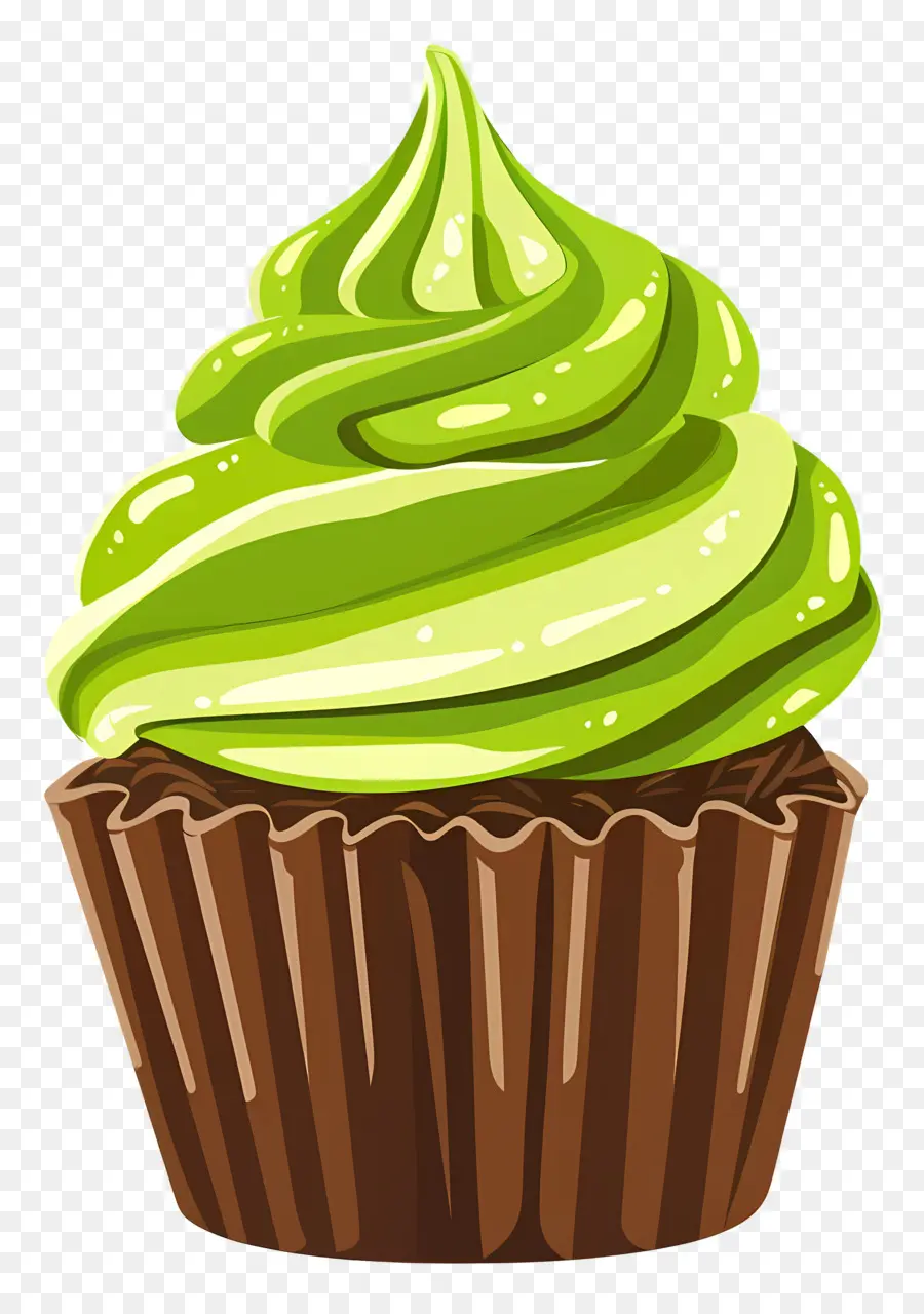 Matcha Cupcake，Kek PNG