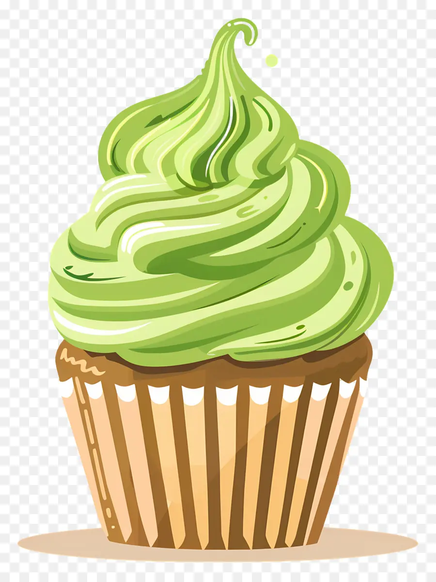 Matcha Cupcake，Kek PNG