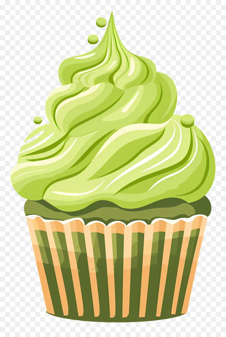 Matcha Cupcake，Kek PNG