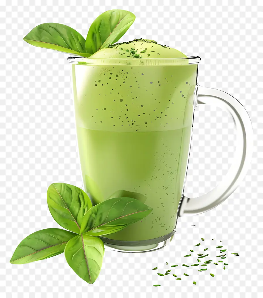 Matcha Yeşil Çay，Yeşil Smoothie PNG