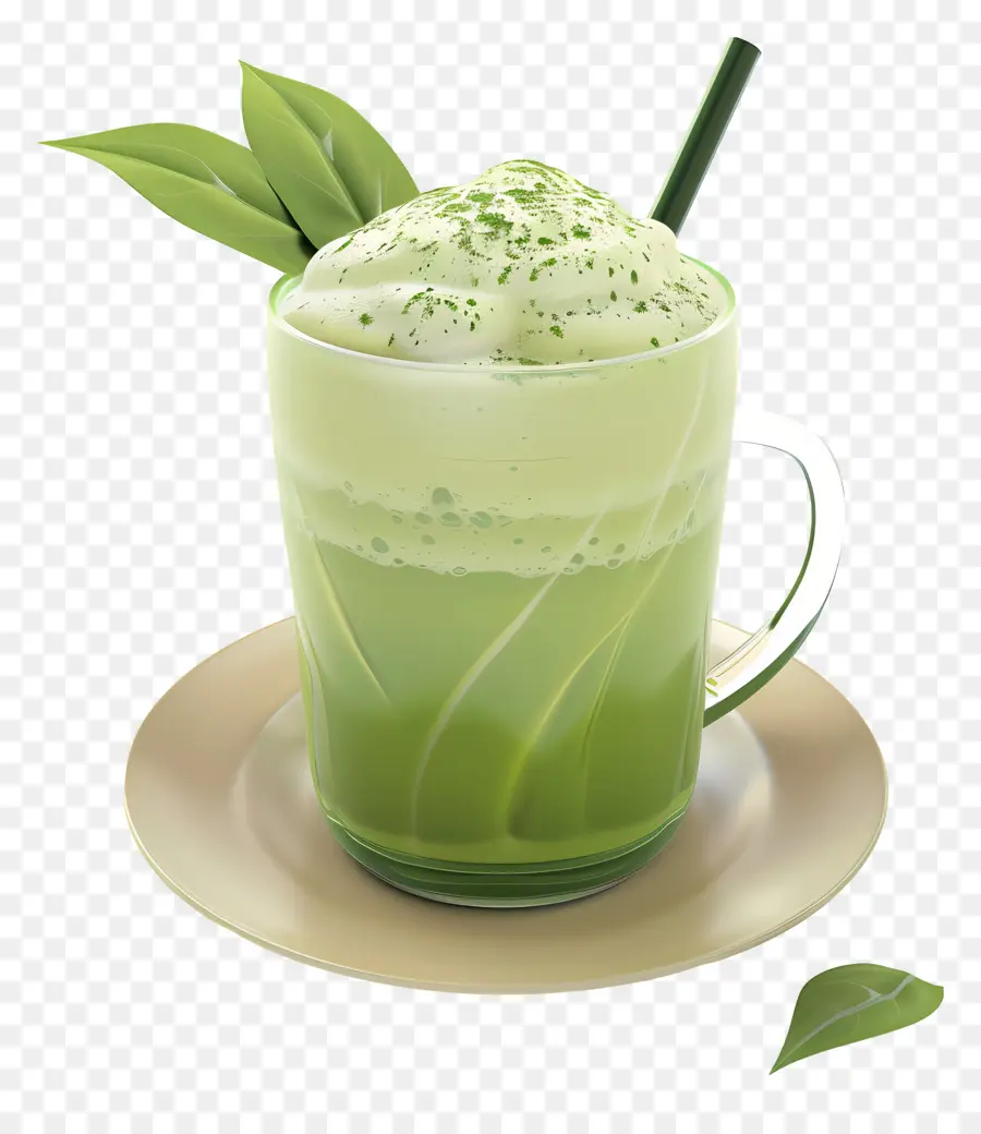 Matcha Yeşil Çay，Yeşil Smoothie PNG