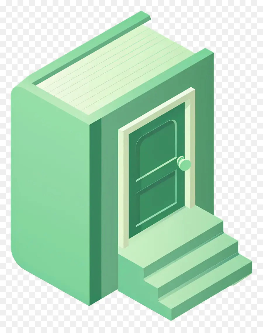 Kitap Logosu，Yeşil Kitap Evi PNG