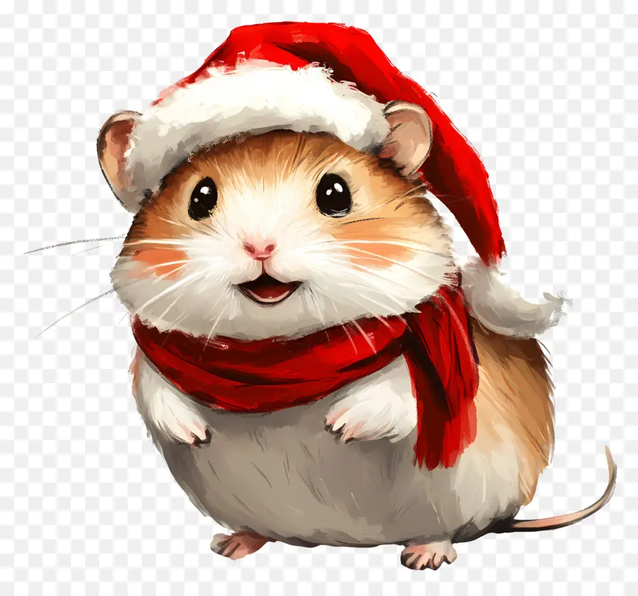 Noel Hamsteri，Kışlık Giysilerdeki Hamster PNG