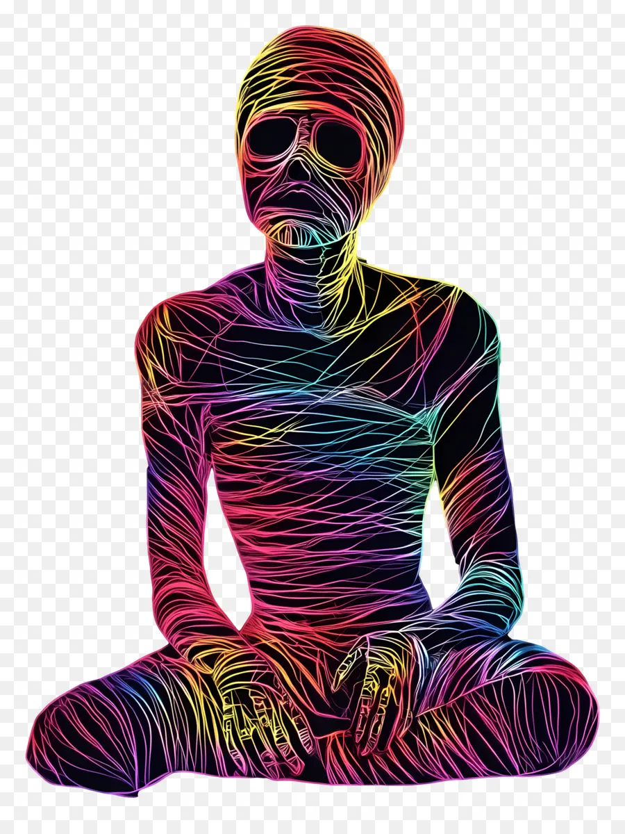 Neon Hattı，Renkli Mumya PNG