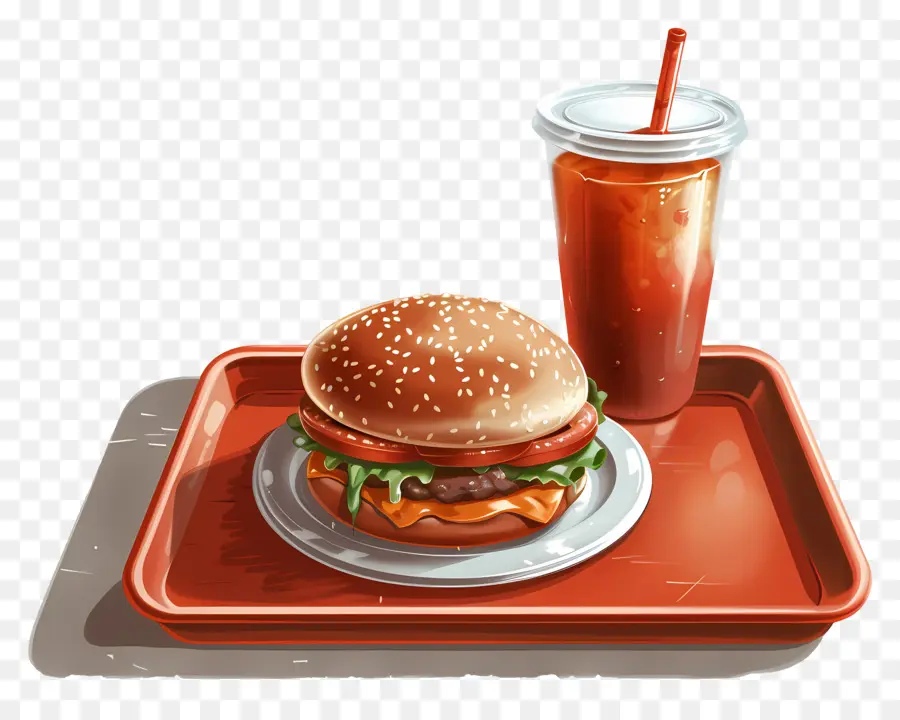 Fast Food，Burger Ve İçecek PNG