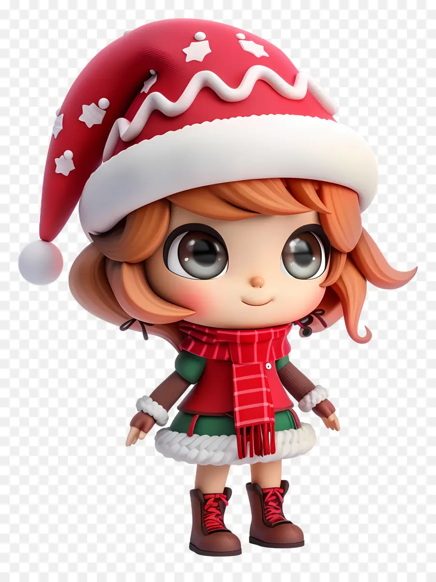 Kız Chibi，Noel Kızı PNG