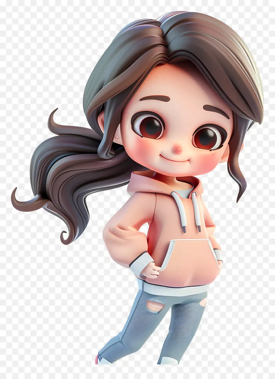 Kız Chibi，Çizgi Filmdeki Kız Kapüşonlu PNG