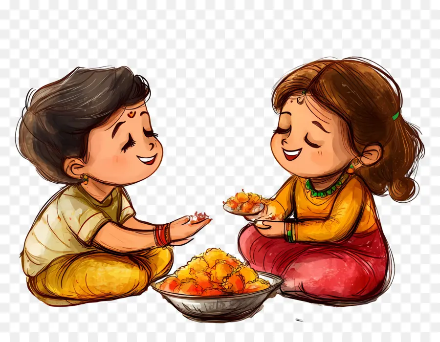 Mutlu Bhai Dooj，Kardeşler Kutluyor PNG