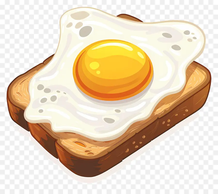 Tost，Kızarmış Ekmek üzerine Yumurta PNG