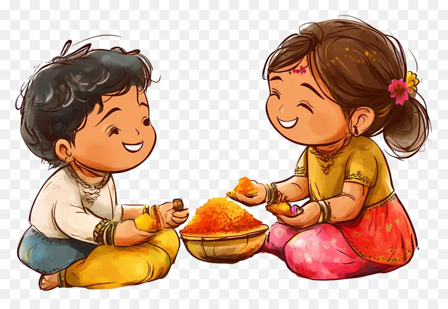 Mutlu Bhai Dooj，Kardeşler Kutluyor PNG