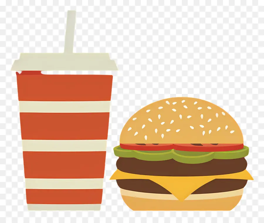 Burger Coca Cola，Burger Ve İçecek PNG