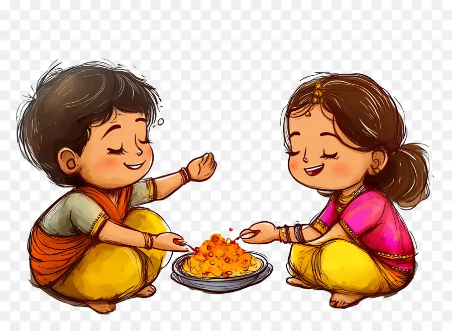 Mutlu Bhai Dooj，Kardeşler Kutluyor PNG