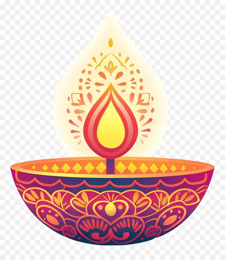 Diwali Diya，Dekoratif Dia PNG