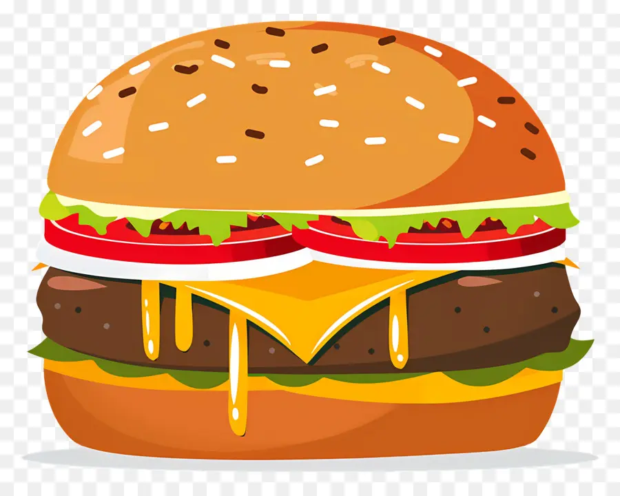 Sulu Burger，Duble çizburger PNG