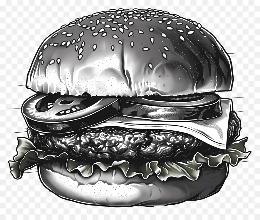 Burger Ana Hatları，Burger Kroki PNG