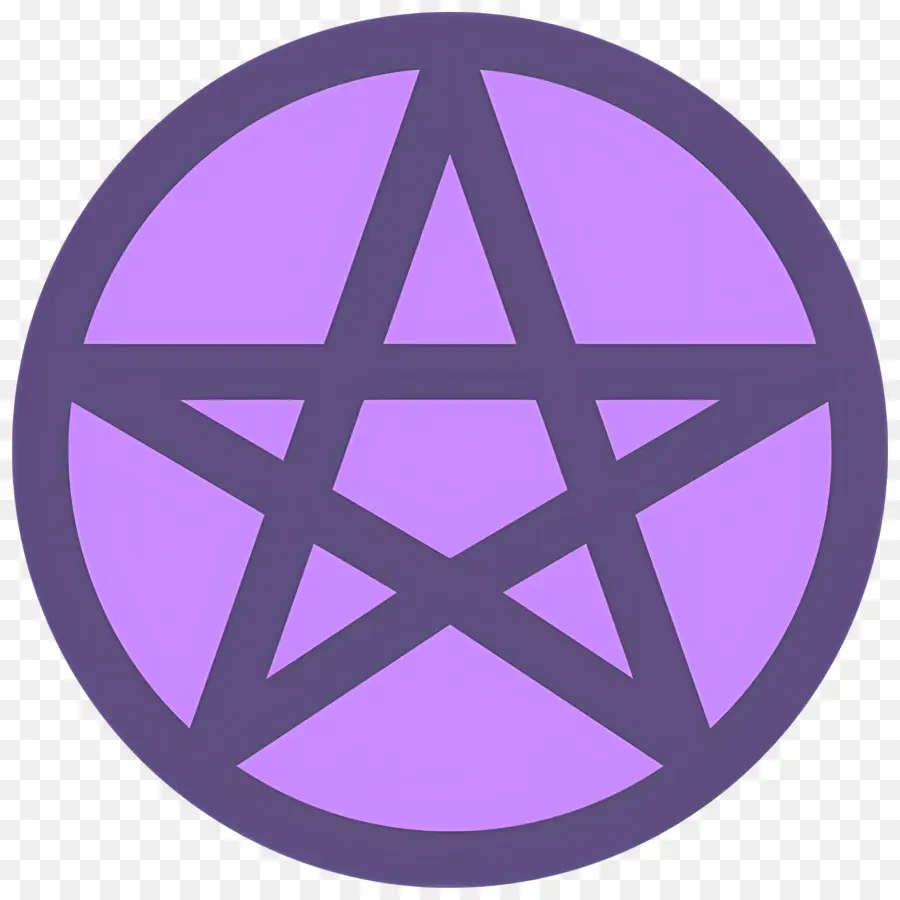 Pentagram Sembolü，Mor Pentagram PNG