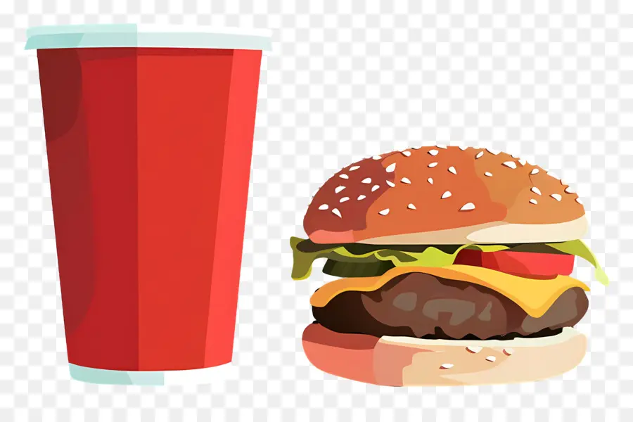 Burger Coca Cola，Burger Ve Patates Kızartması PNG